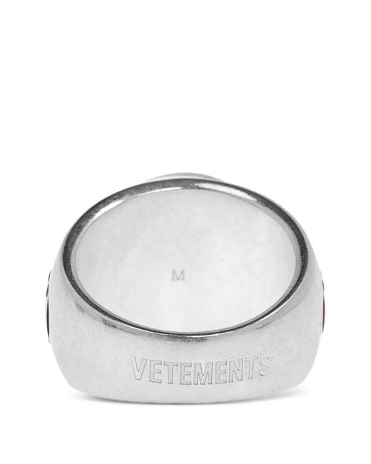 Vetements White Cross Ring