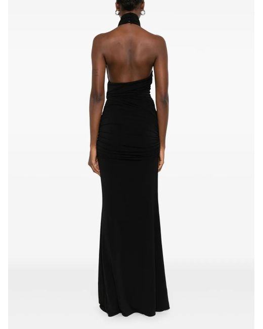 Abito Lungo Stella Con Scollo All'Americana di ANDAMANE in Black