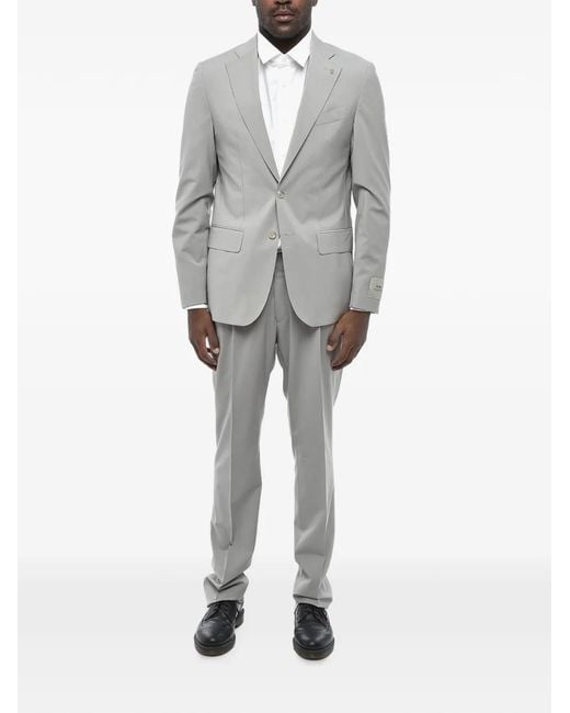 Corneliani Gray Single-Breasted Notch-Lapel Suit for men