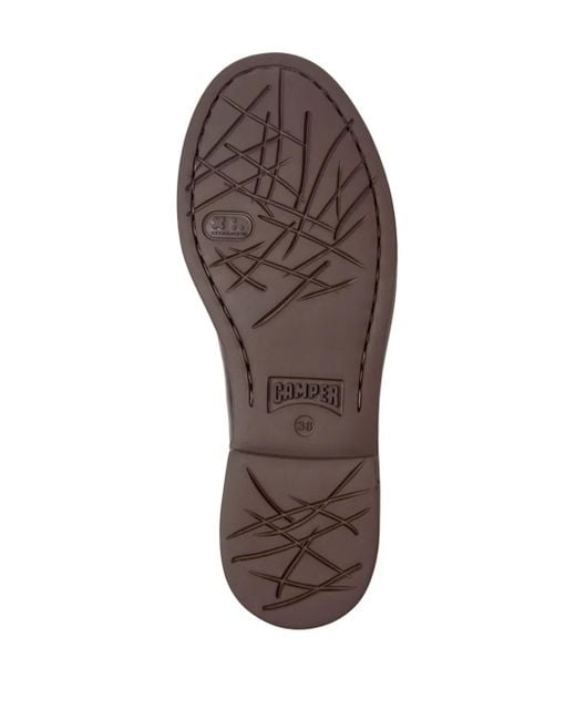 Camper Brown Recycled Leather Slip-On Ankle Boots