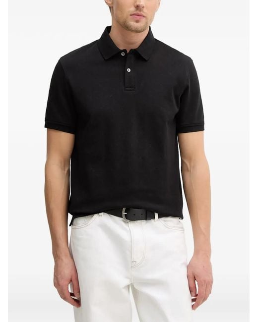 Guess Black Buttoned Polo Shirt for men
