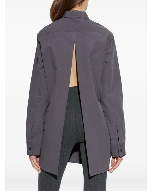 Jil Sander Purple Notched Back Shirt for men