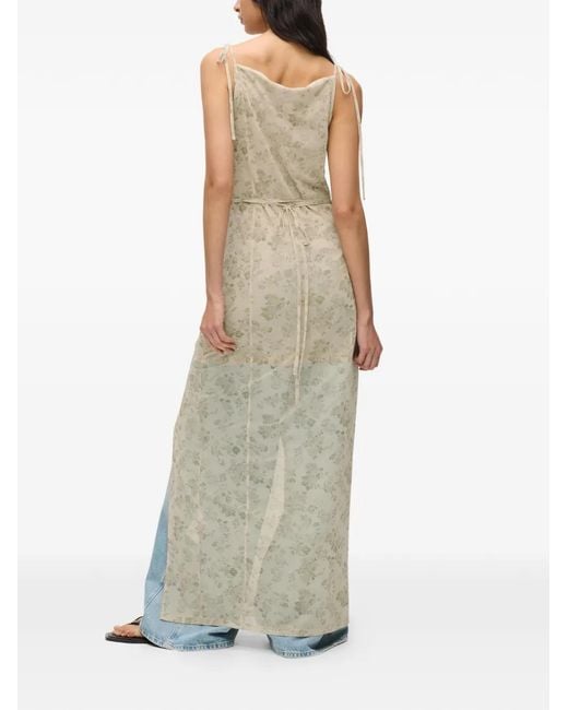 Karl Lagerfeld White Floral Maxi Dress