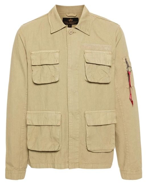 Alpha Industries Natural Ripstop Cargo Overshirt for men