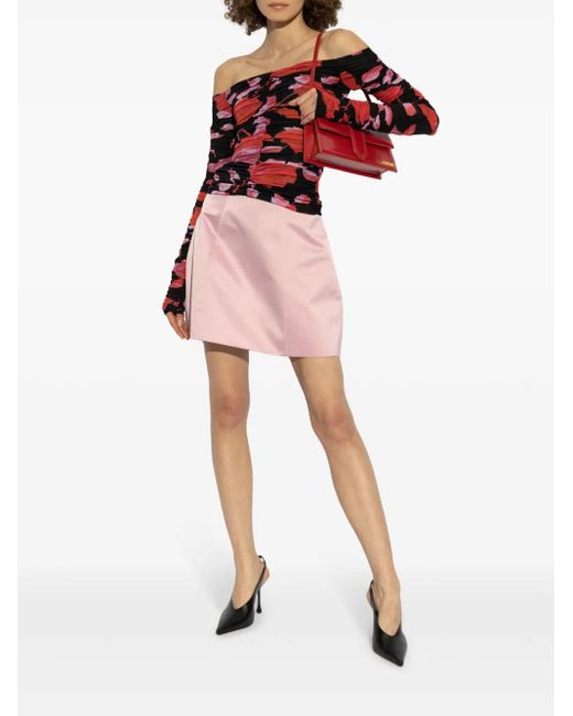 Blumarine Red Draped Top