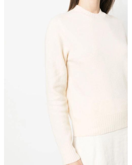 Jil Sander White Sweaters