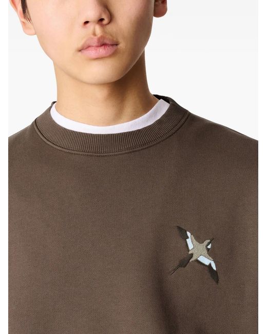 Axel Arigato Brown Micro Bee Bird Sweatshirt for men