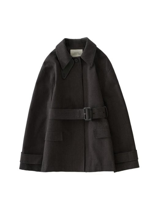 Studio Nicholson Black Lurie Belted Jacket