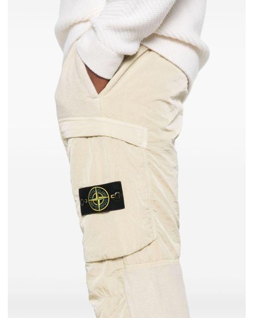 Stone Island Natural Compass-Badge Track Pants for men