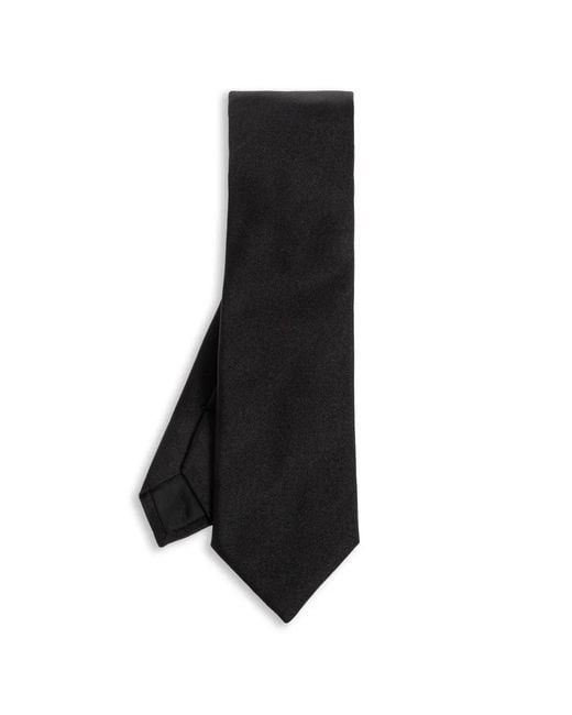 Givenchy Black Logo-Print Silk Tie for men