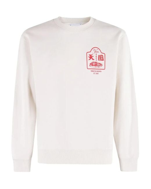 Edwin Sweatshirt mit grafischem Print in White für Herren