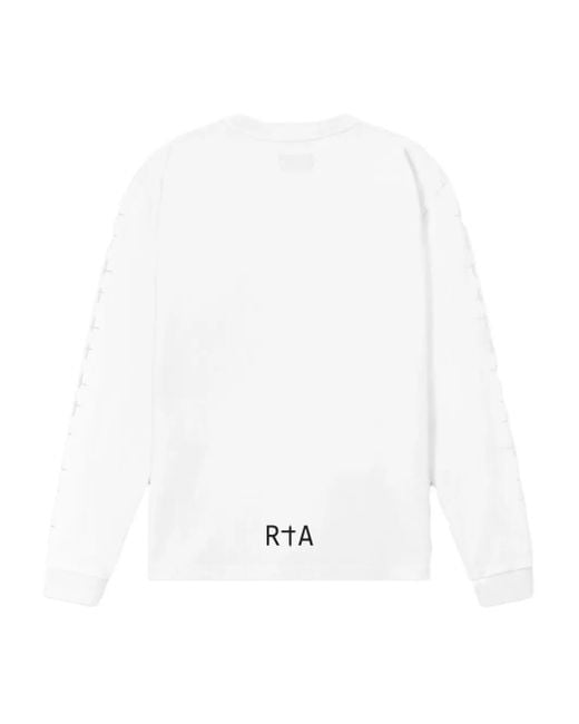 RTA White Lawrence Long-Sleeve T-Shirt for men