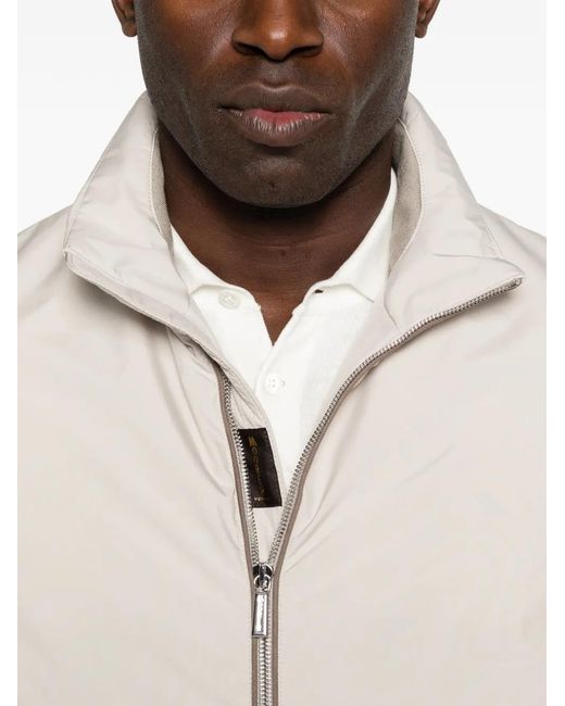 Chaqueta Con Cremallera Moorer de hombre de color Natural