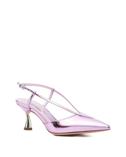 Casadei Pink Interstellar Pointed-Toe Pumps