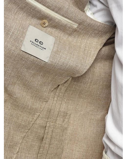 Corneliani Natural Single-Breasted Blazer for men