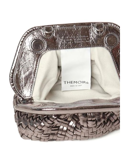 THEMOIRÈ Gray Woven Metallic-Effect Mini Bag