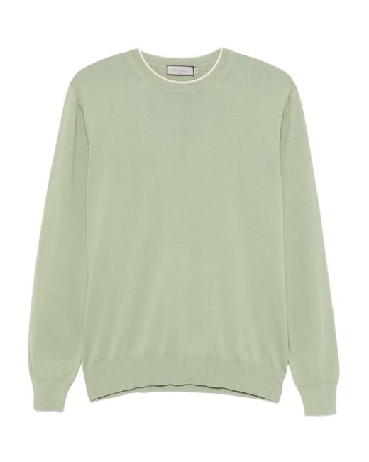 メンズ Canali ニット Tシャツ Green
