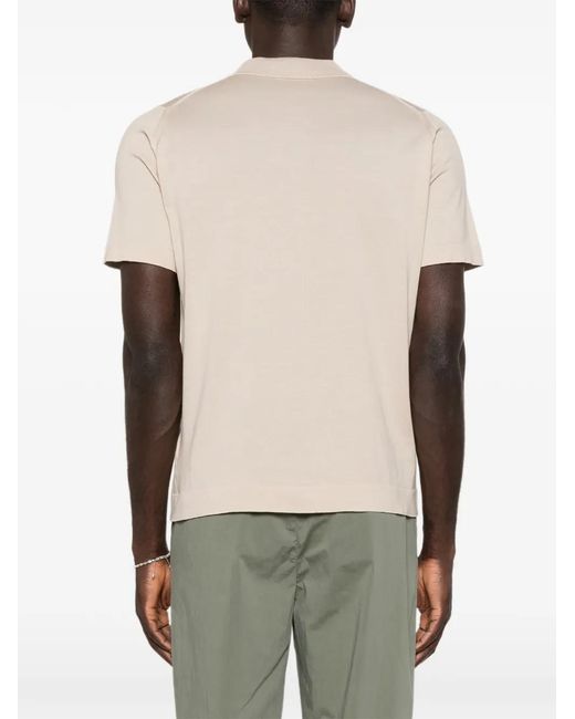 John Smedley White Folke Short-Sleeve Shirt for men