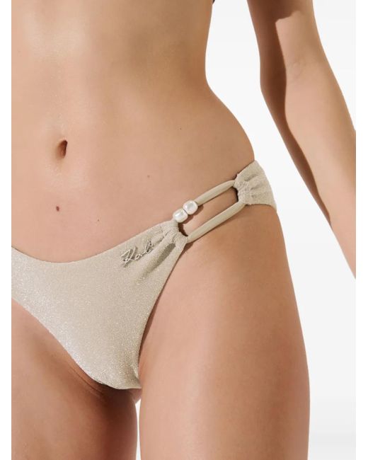 Karl Lagerfeld Natural Rio Bikini Bottoms