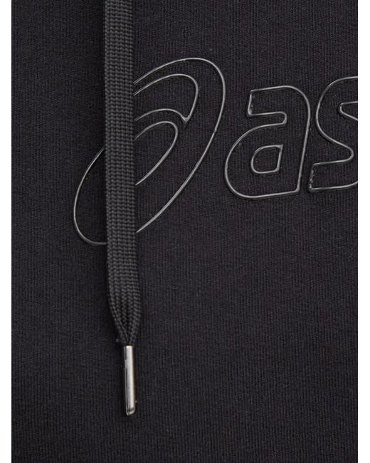 Asics Black Logo-Print Hoodie