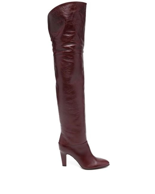 Chloé Purple 80Mm Eve Boots