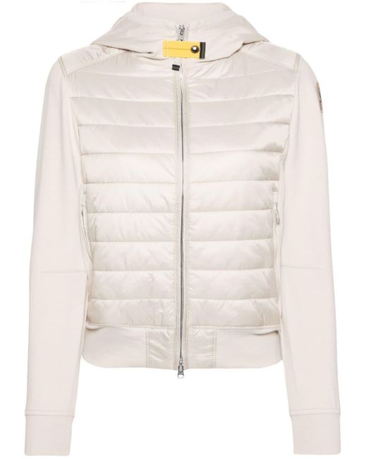 Parajumpers White Caelie Panelled-design Jacket