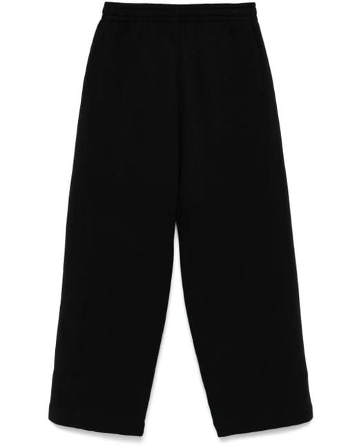 stein Black Tapered Track Pants for men