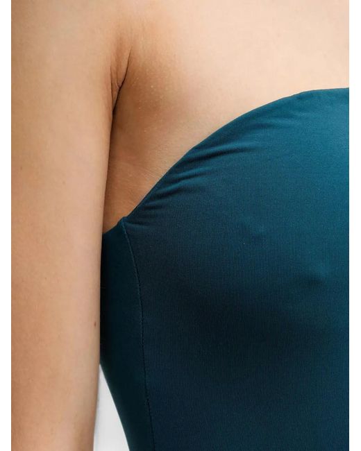Bondeye Blue Felicia Strapless Swimsuit
