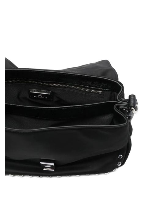 La Carrie Athena Schoudertas Met Kwastje En Studs in het Black