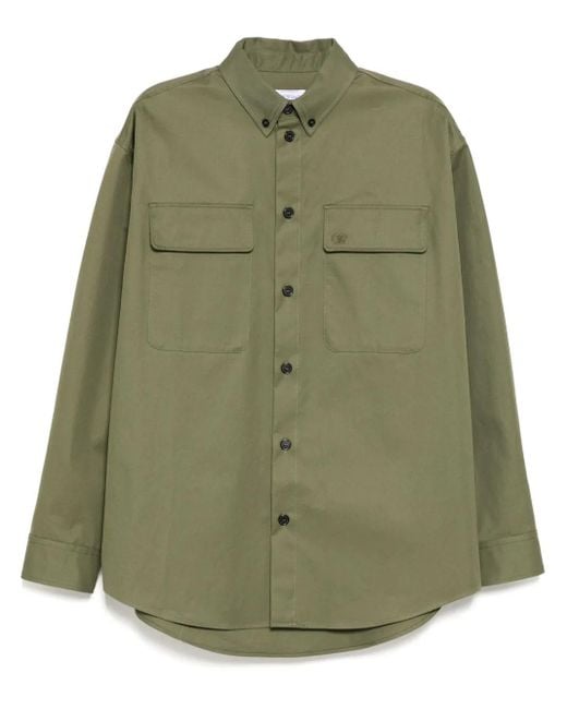 Off-White c/o Virgil Abloh Leger Shirtjack in het Green voor heren