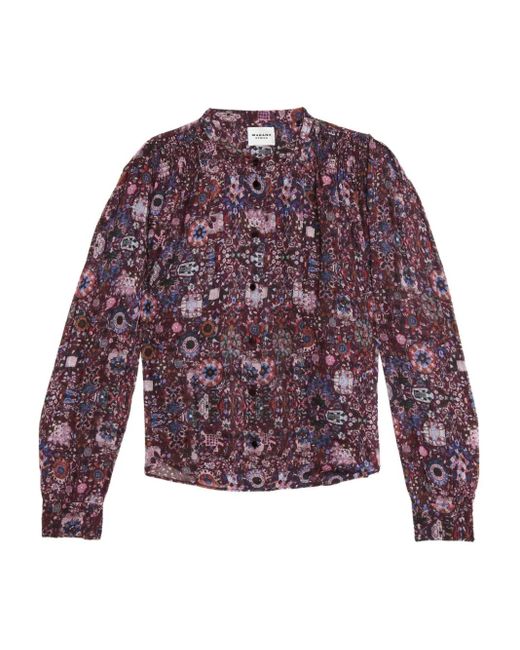 Isabel Marant Noeline ブラウス Purple