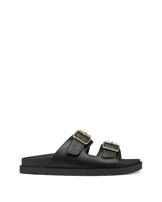 Geox Black Stud-Embellished Buckle-Fastening Sandals