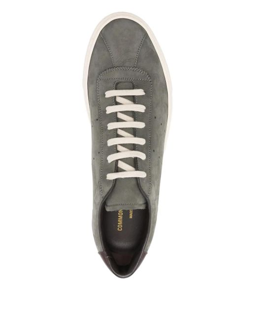 Common Projects Gray Perforated Suede Sneakers for men