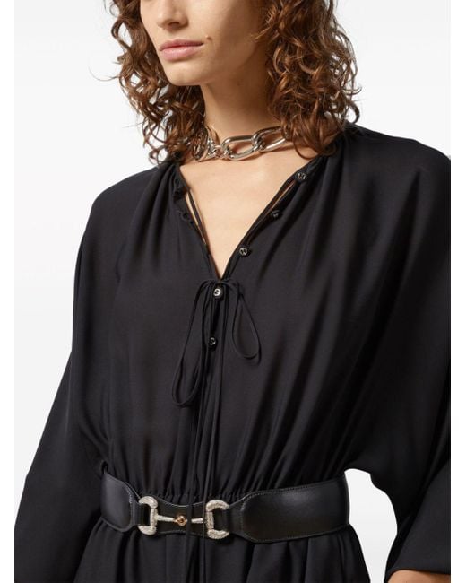 Gucci Zijden Midi-jurk in het Black