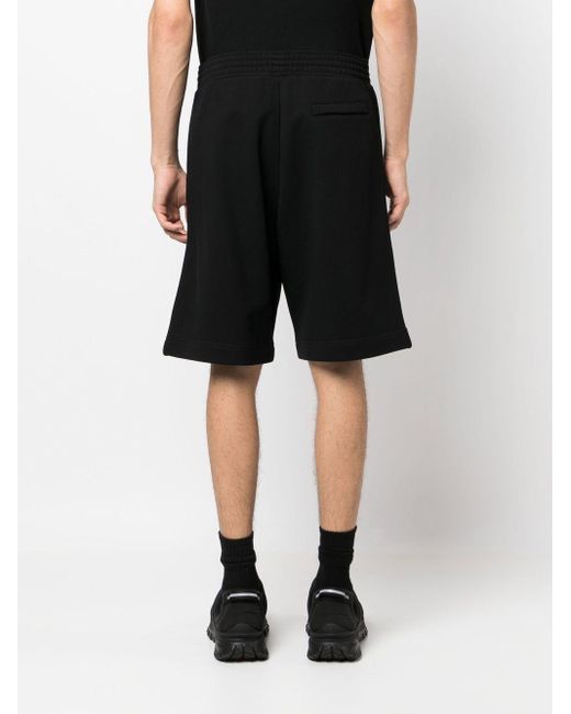 Givenchy Black Logo-print Track Shorts for men