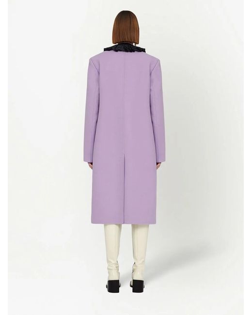 Jil Sander Purple Lilac Cashmere Coat