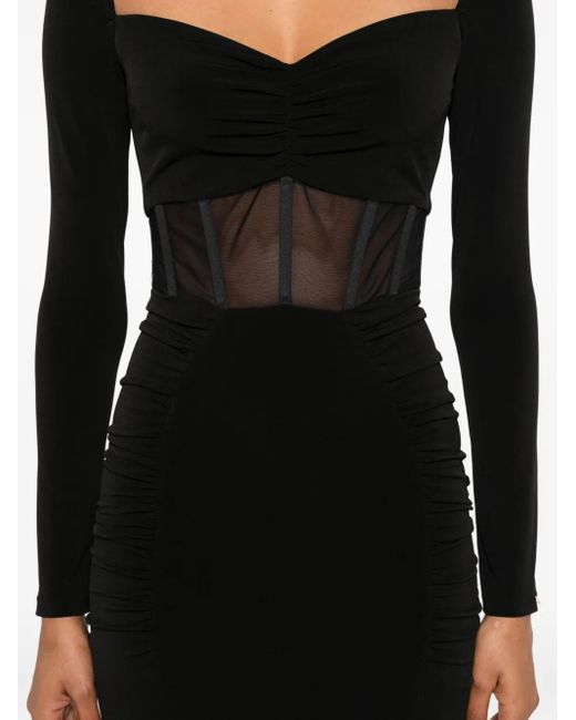 Robe À Manches Longues Nissa en coloris Black