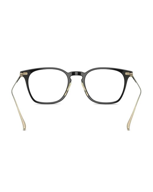Giorgio Armani Black Titanium-Square Frames Glasses for men