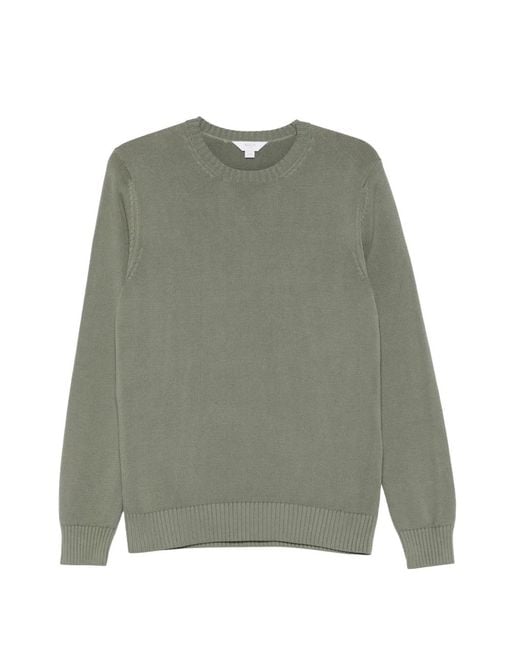 Malo Green Crew-Neck Sweater for men