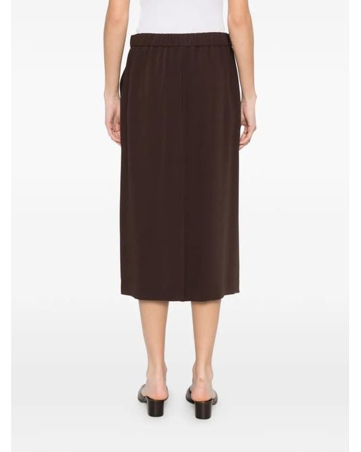 P.A.R.O.S.H. Brown Panel Skirt