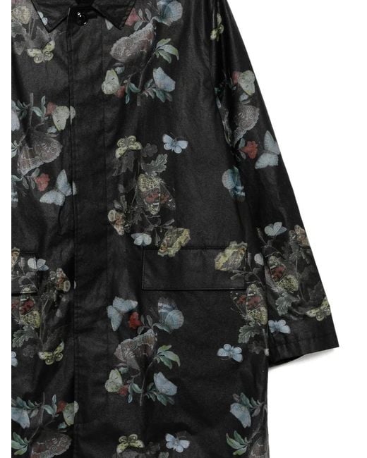 Undercover Black Butterfly-Print Jacket for men