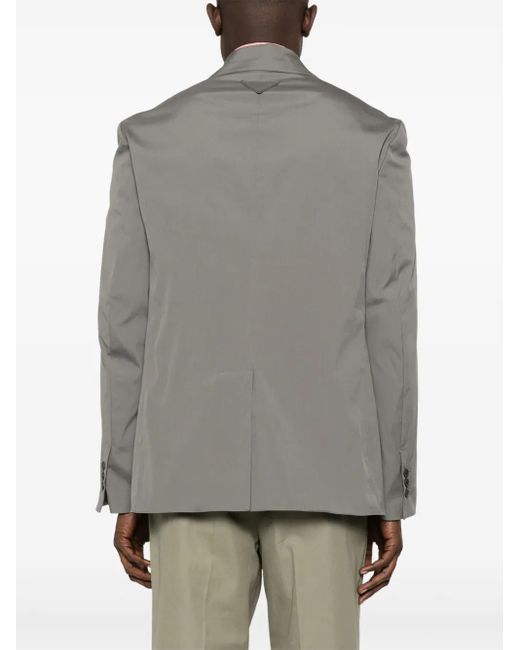 Prada Gray Single-Breasted Blazer for men
