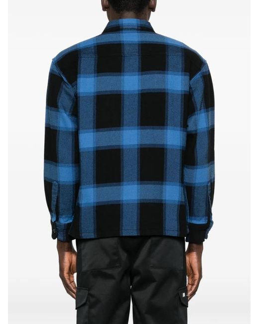 Neighborhood Blue Chemise À Carreaux for men