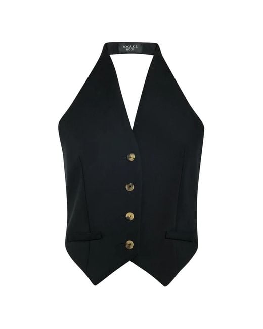 Polo Con Detalle De Botones A.W.A.K.E. MODE de color Black