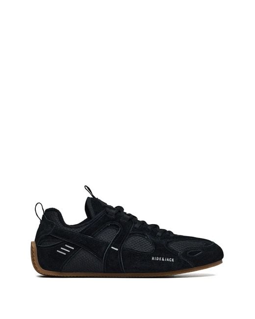 HIDE & JACK Blue Lace-Up Panelled Sneakers