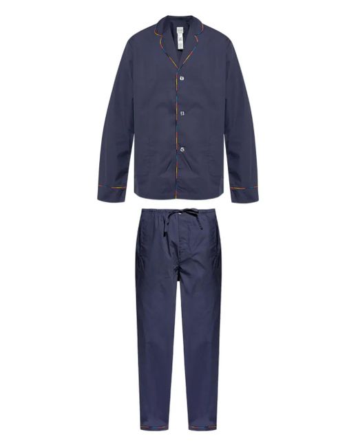 Paul Smith Blue Torchon-Piping Pyjama for men
