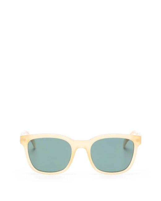 Zadig & Voltaire Green Logo-Plaque Square-Frame Sunglasses