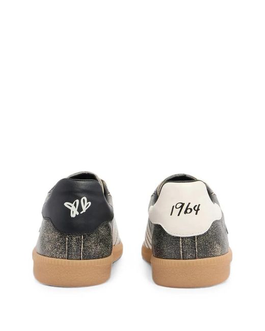 DSquared² Black Rebels Cracked-Effect Sneakers for men