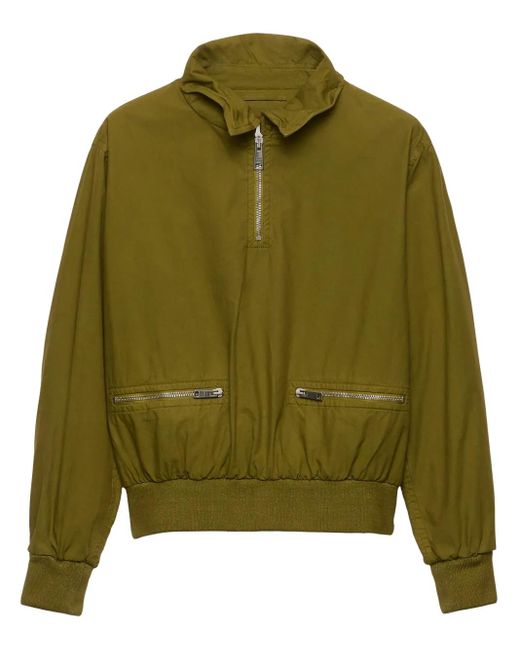 Prada ポプリン ジャケット Green