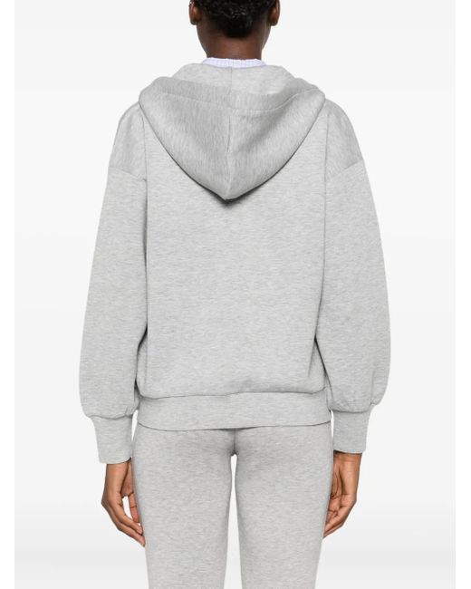 Twinset ジップ フーデッド トップ Gray